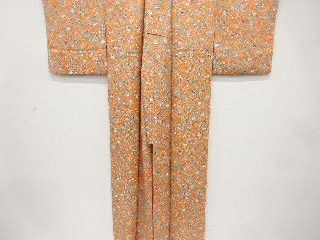  花車模様　小紋着物